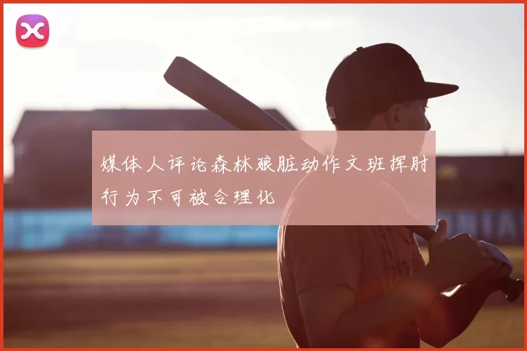 媒体人评论森林狼脏动作文班挥肘行为不可被合理化
